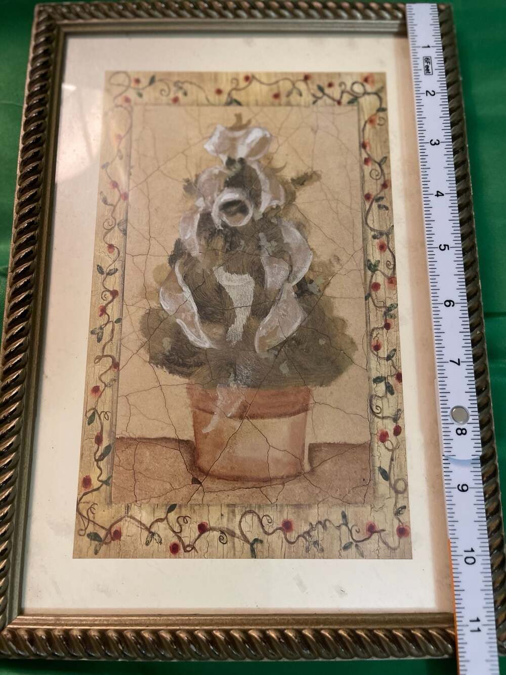 Set of 2 Cedar Creek Collection Christmas Topiary Framed Art Traditional, Rustic - Picture 3 of 4